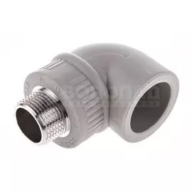 Уголок полипропилен 32х3/4" НР, серый