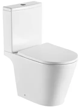 Унитаз-компакт Акватек Бетта AQ1363B-00 безободковый, с сидением микролифт
