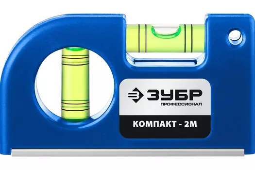 Уровень Зубр Компакт2-М 34551 магнитный компактный 85 мм