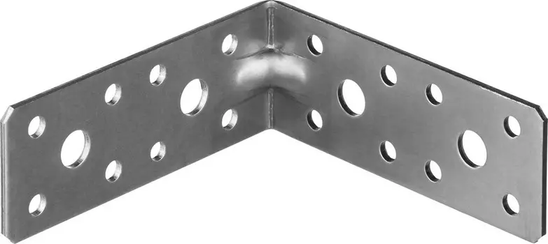Усиленный крепежный уголок Зубр 310116-35-090 УКУ-2.0 35х90х90 х 2 мм