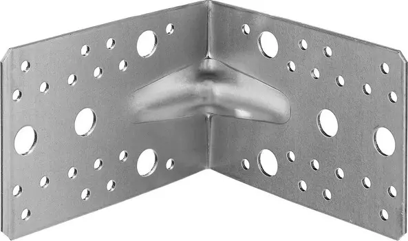 Усиленный крепежный уголок Зубр 310116-90-130 УКУ-2.0 90х130х130 х 2 мм