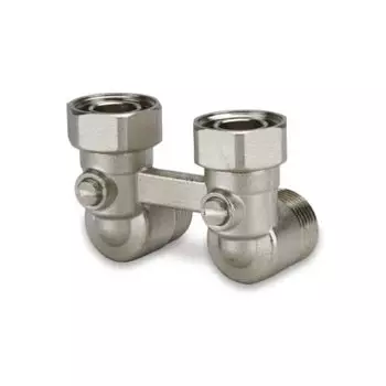 Узел 100 % угловой для радиаторов Kermi и De'Longhi