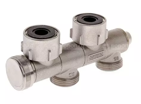 Узел поворотный нижнего подключения 3/4"ВРх3/4"НР тип U2 с функцией отсечки, для одно-2х труб. сис