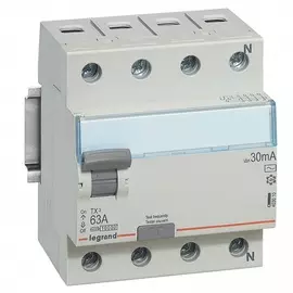 УЗО 4п 63А 30мА тип AC TX3