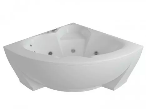 Ванна акрил Акватек Поларис 1 140х140 г/м Премиум гамма, пневмо управление, с фронтальной панелью