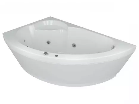 Ванна акрил Акватек Аякс-2 170х110 г/м Плоская бронза, ПНуправление, с фронтальной панелью, левая