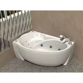 Ванна акриловая Акватек Бетта 150х95 гидромассаж электронное управление (левая)