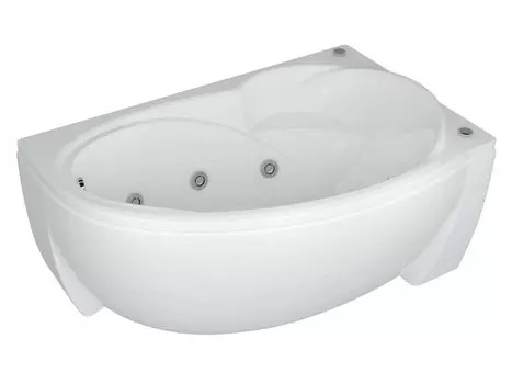 Ванна акрил Акватек Бетта 150х95 г/м Плоская бронза, ПНуправление, с фронтальной панелью, правая