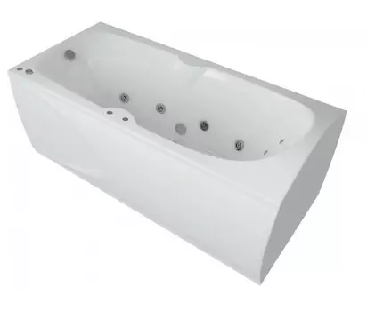 Ванна акриловая Акватек Европа 180х80 см, г/м Плоская бронза, пневмоуправление, с фронтальной панель