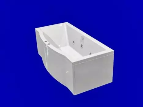 Ванна акриловая Акватек Гелиос 180х90 гидромассаж ПН управление