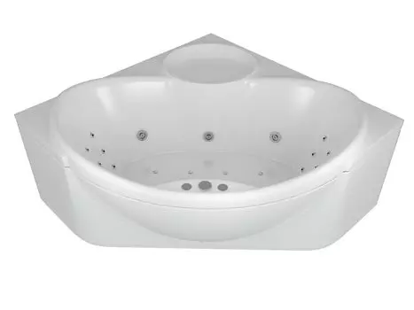 Ванна акриловая Акватек Эпсилон 150х150 гидромассаж ПН управление