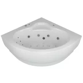 Ванна акриловая Акватек Калипсо 146х146 гидромассаж аэромассаж электронное управление