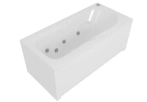 Ванна акриловая Акватек Леда 170х80 гидромассаж электронное управление
