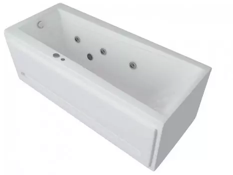 Ванна акриловая Акватек Либра NEW 150х70 см, г/м, пневмоуправление, с фронтальной панелью