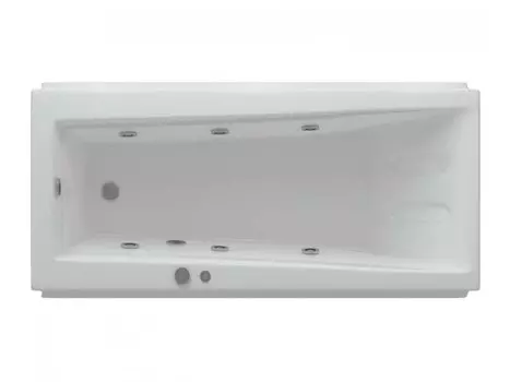 Ванна акриловая Акватек Либра NEW 170х70 см, г/м, пневмоуправление, с фронтальной панелью