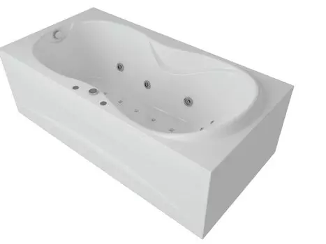 Ванна акриловая Акватек Мартиника 180х90 гидромассаж ПН управление