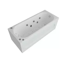 Ванна акриловая Акватек Оберон 160х70 гидромассаж аэромассаж электронное управление