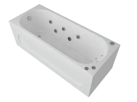 Ванна акриловая Акватек Оберон 170х70 гидромассаж пневмоуправление
