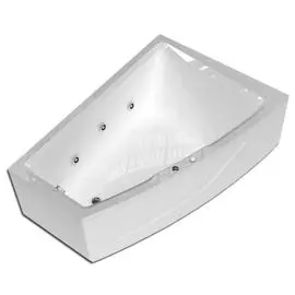 Ванна акриловая Акватек Оракул 180х125 гидромассаж аэромассаж пневмоуправление (правая)