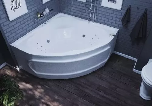 Ванна акриловая Акватек Сириус 164х164 гидромассаж пневмоуправление