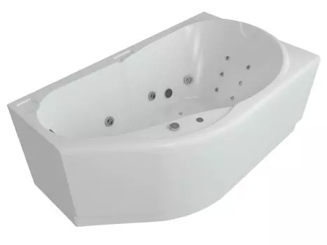 Ванна акриловая Акватек Таурус 170х100 гидромассаж пневмоуправление (правая