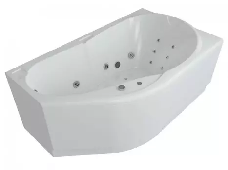 Ванна акрил Акватек Таурус 170х100 г/м Плоская бронза, ПНуправление, с фронтальной панелью, правая