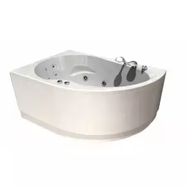 Ванна акриловая Акватек Вирго 150х100 гидромассаж аэромассаж электронное (левая)