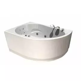 Ванна акриловая Акватек Вирго 150х100 гидромассаж электронное управление (левая)