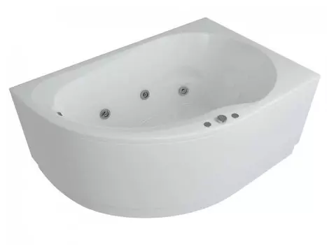 Ванна акрил Акватек Вирго 150х100 г/м Плоская бронза, ПНуправление, с фронтальной панелью, правая