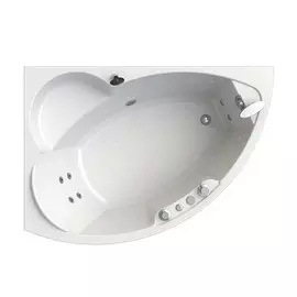 Ванна акрил Vannesa Алари 168х120/680, с гидросассажем, 6 джет белые, панель, каркас, левая