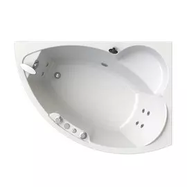 Ванна акрил Vannesa Алари 168х120/680, с гидросассажем, 6 джет белые, панель, каркас, правая