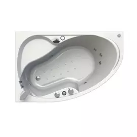 Ванна акриловая Радомир Амелия Релакс Chrome 160х105 см, с г/м, белая, левая