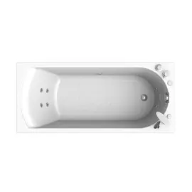 Ванна акрил Vannesa Кэти 168х70, с гидросассажем, 6 джет хром, панель, каркас