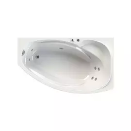 Ванна акрил Vannesa София 169х99, с гидросассажем, форсунки хром, панель, каркас, полотенцедержатель, правая