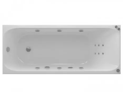 Ванна Акватек Альфа 170х70 г/м Плоская гамма. акрил