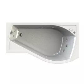Ванна акрил Vannesa Миранда 168х95, с гидросассажем, 7 джет хром, панель, каркас, правая