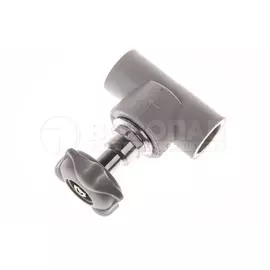 Вентиль полипропилен 25мм, серый