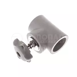 Вентиль полипропилен 63мм, серый