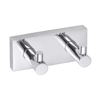 Вешалка-планка с 2-мя крючками BEMETA