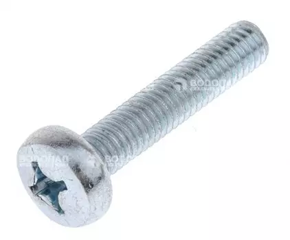 Винт DIN7985 с полукруглой головкой оцинк. М6х30 (50 шт) конт.