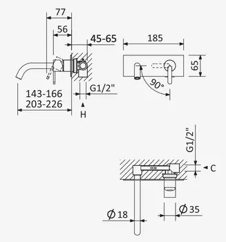 Внутренняя часть смесителя CEZARES
