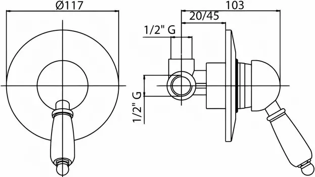 Внутренняя часть смесителя CEZARES