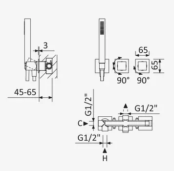 Внутренняя часть смесителя CEZARES