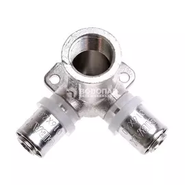 Водорозетка м/п пресс 16х1/2" Н-53мм 2-х плоскостная