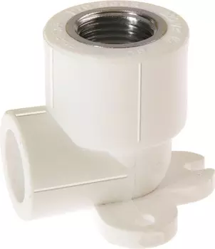 Водорозетка полипропиленовая Кросс 25х1/2" ВР, белая