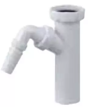 Вставка D40мм с 1 отводом для стир.машины A-1