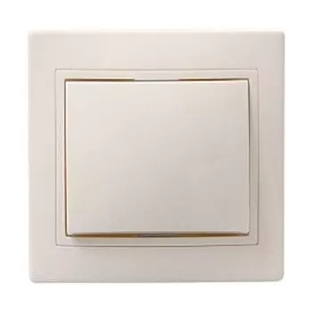 Выключатель 1кл 10А КВАРТА BC10-1-0-KKм (кремовый)