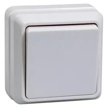 Выключатель 1кл 10А откр.уст. ОКТАВА ВС20-1-0-ОБ (белый)