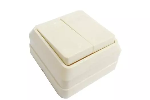 Выключатель 2кл 10А откр.уст. ОКТАВА ВС20-2-0-ОКм (кремовый)