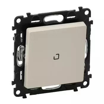 Выключатель Valena LIFE 10А 250В с подсветкой,с лицевой панелью, слоновая кость